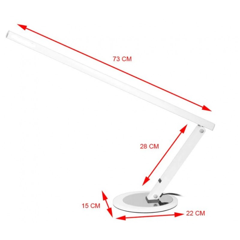 Witte led slanke bureaulamp Witte led slanke bureaulamp