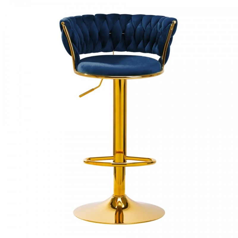 Beauty bar stoel blauw Beauty bar stoel blauw