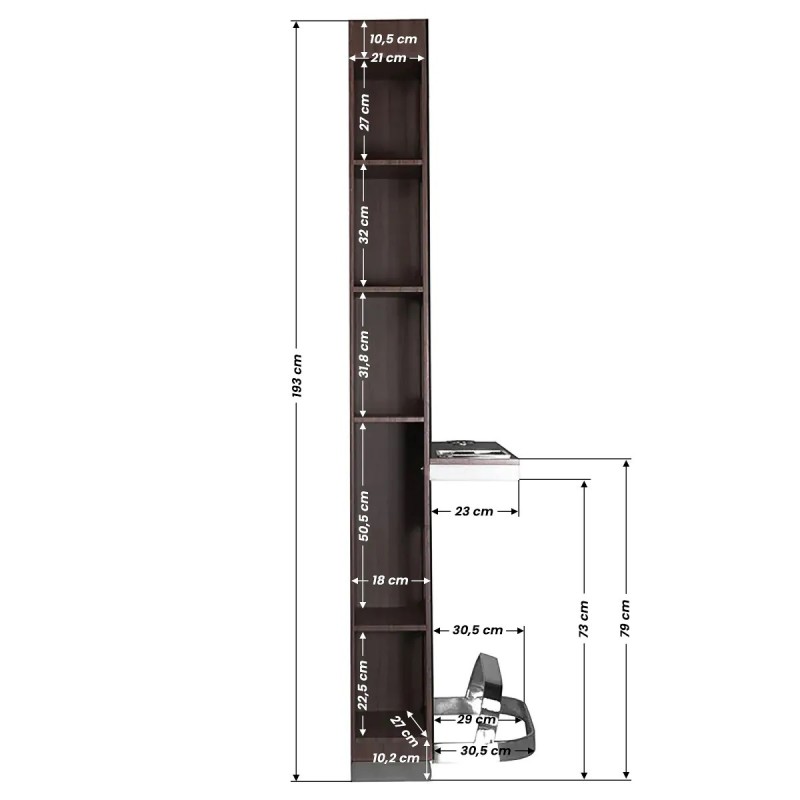 kappersconsole wit bruin kappersconsole wit bruin