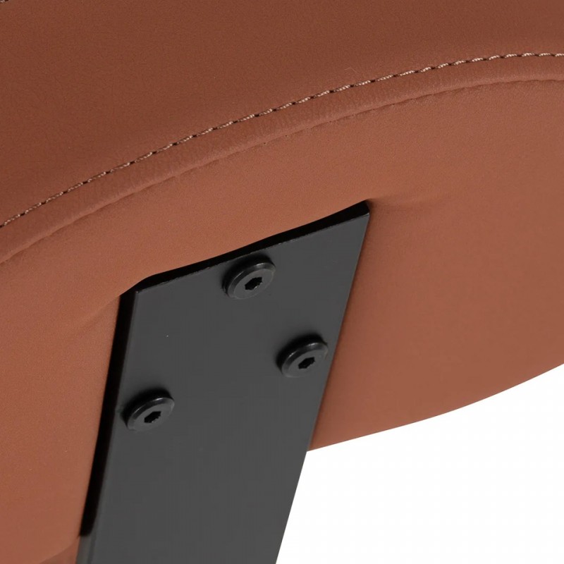 kapperskruk bruin met rugleuning kapperskruk bruin met rugleuning