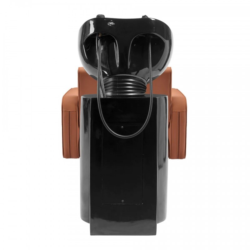 Kapperstoel met wasbak bruin Kapperstoel met wasbak bruin