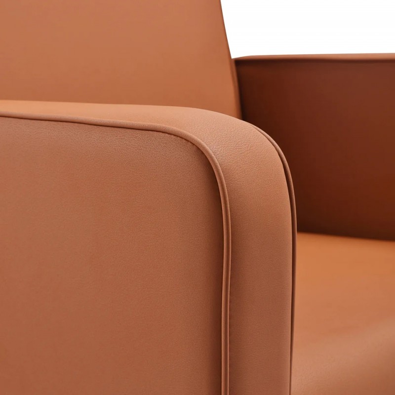 Kapperstoel met wasbak bruin Kapperstoel met wasbak bruin