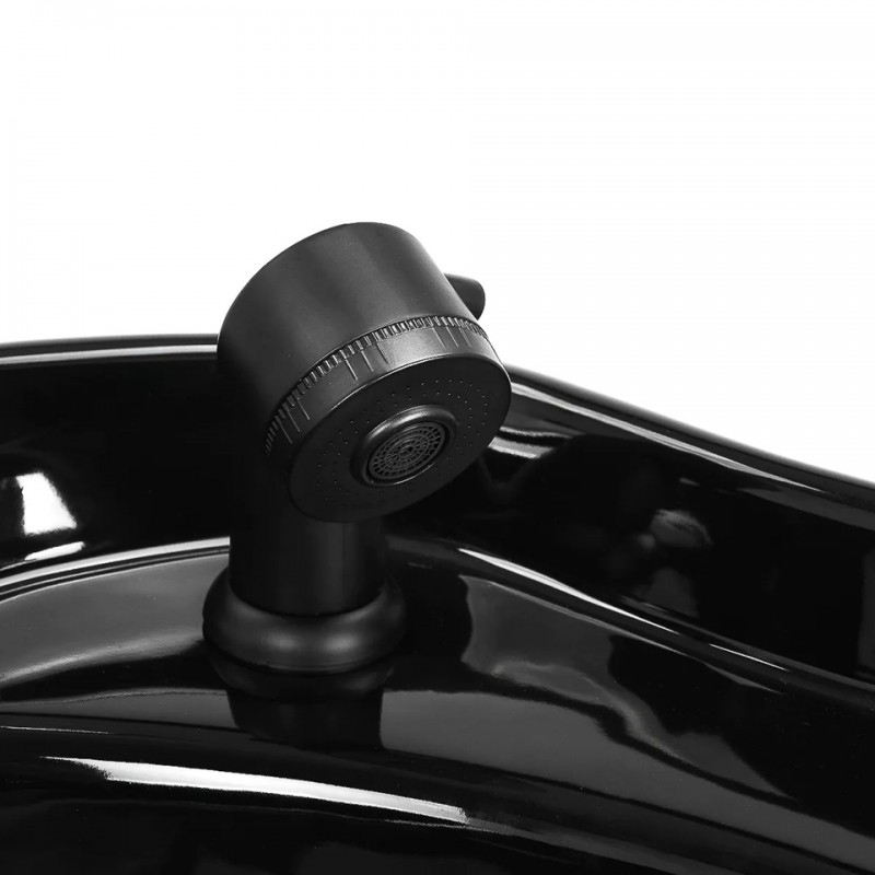 Kapperstoel met wasbak bruin Kapperstoel met wasbak bruin