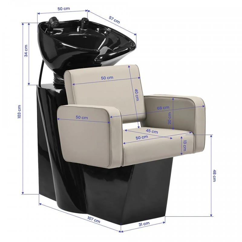 kapperswastafel grijsbeige kapperswastafel grijsbeige