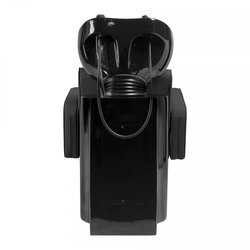 Kapperstoel met wasbak zwart Kapperstoel met wasbak zwart