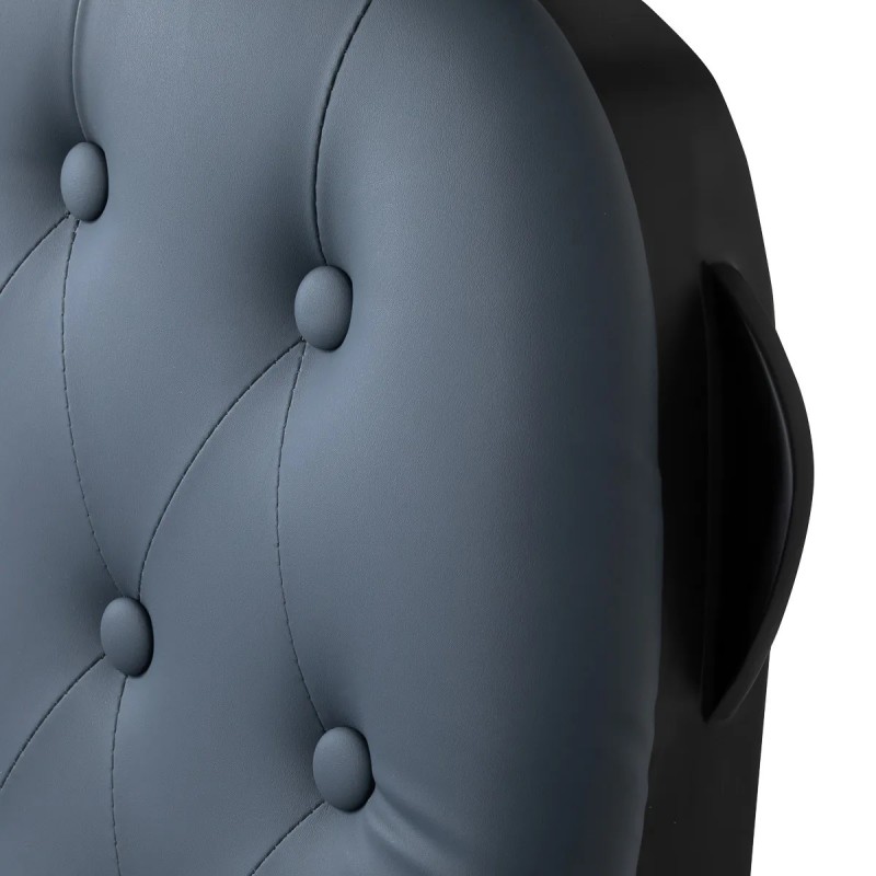 kappersstoel grafiet grijs met zwart frame kappersstoel grafiet grijs met zwart frame