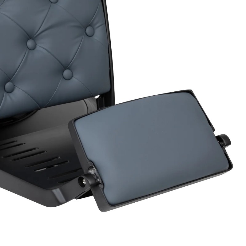 kappersstoel grafiet grijs met zwart frame kappersstoel grafiet grijs met zwart frame